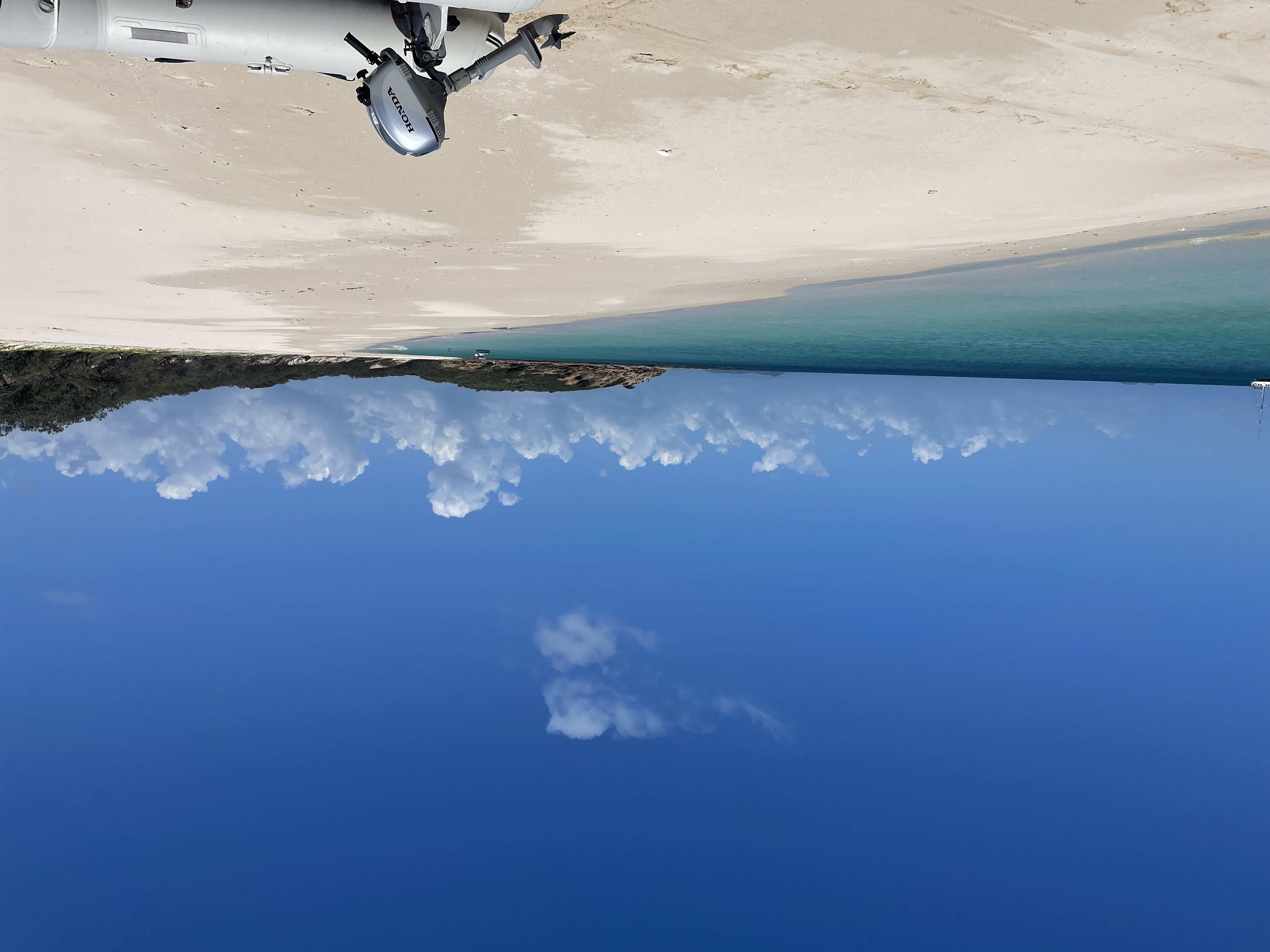 Our micro-sized tender at Great Keppel Island